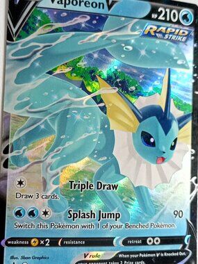 Vaporeon & Glaceon Pokemon Cards NM